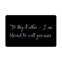 Load image into Gallery viewer, To My Father I am blessed to call you mine Wallet Card – front view
