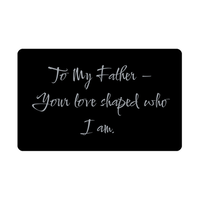 Load image into Gallery viewer, To My Father Your love shaped who I am Wallet Card – front view
