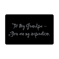 Load image into Gallery viewer, To My Grandpa You are my inspiration Wallet Card – front view
