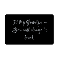 Load image into Gallery viewer, To My Grandpa You will always be loved Wallet Card – front view
