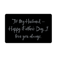 Load image into Gallery viewer, To My Husband Happy Fathers Day I love you always Wallet Card – front view
