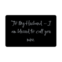 Load image into Gallery viewer, To My Husband I am blessed to call you mine Wallet Card – front view
