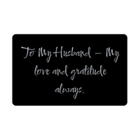 Load image into Gallery viewer, To My Husband My love and gratitude always Wallet Card – front view
