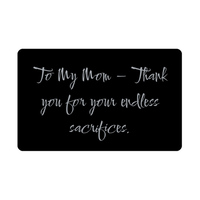 Load image into Gallery viewer, To My Mom Thank you for your endless sacrifices Wallet Card – front view

