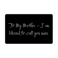 Load image into Gallery viewer, To My Mother I am blessed to call you mine Wallet Card – front view
