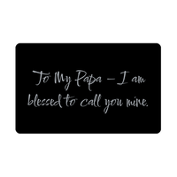 Load image into Gallery viewer, To My Papa I am blessed to call you mine Wallet Card – front view
