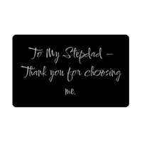 Load image into Gallery viewer, To My Stepdad Thank you for choosing me Wallet Card – front view
