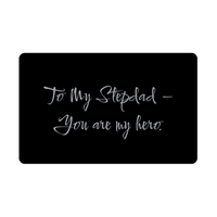 Load image into Gallery viewer, To My Stepdad You are my hero Wallet Card – front view
