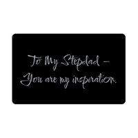 Load image into Gallery viewer, To My Stepdad You are my inspiration Wallet Card – front view
