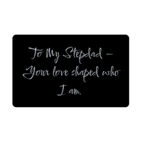 Load image into Gallery viewer, To My Stepdad Your love shaped who I am Wallet Card – front view
