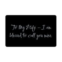 Load image into Gallery viewer, To My Wife I am blessed to call you mine Wallet Card – front view
