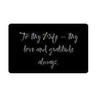 Load image into Gallery viewer, To My Wife My love and gratitude always Wallet Card – front view

