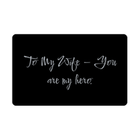 Load image into Gallery viewer, To My Wife You are my hero Wallet Card – front view

