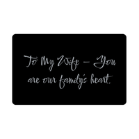Load image into Gallery viewer, To My Wife You are our familys heart Wallet Card – front view
