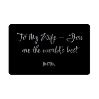 Load image into Gallery viewer, To My Wife You are the worlds best mom Wallet Card – front view
