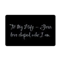 Load image into Gallery viewer, To My Wife Your love shaped who I am Wallet Card – front view
