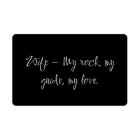 Load image into Gallery viewer, Wife My rock my guide my love Wallet Card – front view
