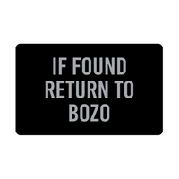 Load image into Gallery viewer, Bozo Wallet Card for Birthday Christmas - If Found Return to Bozo – front view
