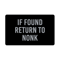 Load image into Gallery viewer, Nonk Wallet Card for Birthday Christmas - If Found Return to Nonk – front view
