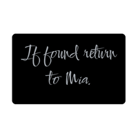 Load image into Gallery viewer, Mia Wallet Card for Birthday Christmas - Personalized Custom Name - If Found Return to Mia – front view
