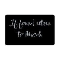 Load image into Gallery viewer, Micah Wallet Card for Birthday Christmas - Personalized Custom Name - If Found Return to Micah – front view
