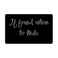 Load image into Gallery viewer, Mila Wallet Card for Birthday Christmas - Personalized Custom Name - If Found Return to Mila – front view
