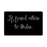Load image into Gallery viewer, Milan Wallet Card for Birthday Christmas - Personalized Custom Name - If Found Return to Milan – front view
