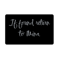 Load image into Gallery viewer, Mina Wallet Card for Birthday Christmas - Personalized Custom Name - If Found Return to Mina – front view

