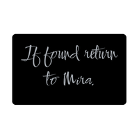 Load image into Gallery viewer, Mira Wallet Card for Birthday Christmas - Personalized Custom Name - If Found Return to Mira – front view
