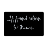 Load image into Gallery viewer, Miriam Wallet Card for Birthday Christmas - Personalized Custom Name - If Found Return to Miriam – front view
