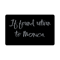 Load image into Gallery viewer, Monica Wallet Card for Birthday Christmas - Personalized Custom Name - If Found Return to Monica – front view
