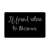 Load image into Gallery viewer, Monroe Wallet Card for Birthday Christmas - Personalized Custom Name - If Found Return to Monroe – front view
