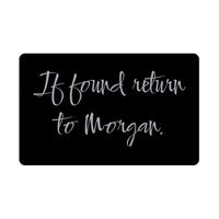 Load image into Gallery viewer, Morgan Wallet Card for Birthday Christmas - Personalized Custom Name - If Found Return to Morgan – front view
