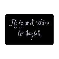 Load image into Gallery viewer, Mylah Wallet Card for Birthday Christmas - Personalized Custom Name - If Found Return to Mylah – front view

