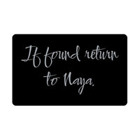 Load image into Gallery viewer, Naya Wallet Card for Birthday Christmas - Personalized Custom Name - If Found Return to Naya – front view
