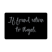 Load image into Gallery viewer, Nayeli Wallet Card for Birthday Christmas - Personalized Custom Name - If Found Return to Nayeli – front view
