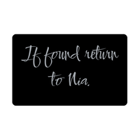Load image into Gallery viewer, Nia Wallet Card for Birthday Christmas - Personalized Custom Name - If Found Return to Nia – front view
