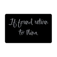 Load image into Gallery viewer, Nina Wallet Card for Birthday Christmas - Personalized Custom Name - If Found Return to Nina – front view

