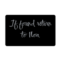 Load image into Gallery viewer, Noa Wallet Card for Birthday Christmas - Personalized Custom Name - If Found Return to Noa – front view
