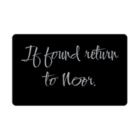 Load image into Gallery viewer, Noor Wallet Card for Birthday Christmas - Personalized Custom Name - If Found Return to Noor – front view

