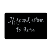 Load image into Gallery viewer, Nora Wallet Card for Birthday Christmas - Personalized Custom Name - If Found Return to Nora – front view
