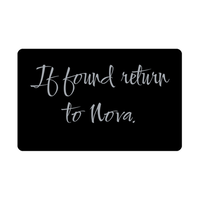 Load image into Gallery viewer, Nova Wallet Card for Birthday Christmas - Personalized Custom Name - If Found Return to Nova – front view
