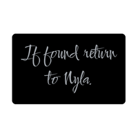 Load image into Gallery viewer, Nyla Wallet Card for Birthday Christmas - Personalized Custom Name - If Found Return to Nyla – front view
