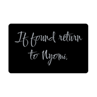 Load image into Gallery viewer, Nyomi Wallet Card for Birthday Christmas - Personalized Custom Name - If Found Return to Nyomi – front view
