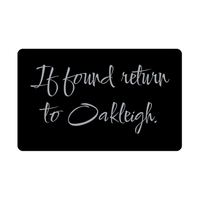 Load image into Gallery viewer, Oakleigh Wallet Card for Birthday Christmas - Personalized Custom Name - If Found Return to Oakleigh – front view
