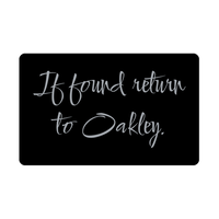 Load image into Gallery viewer, Oakley Wallet Card for Birthday Christmas - Personalized Custom Name - If Found Return to Oakley – front view
