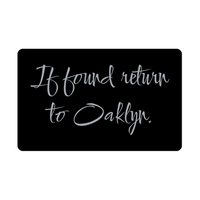 Load image into Gallery viewer, Oaklyn Wallet Card for Birthday Christmas - Personalized Custom Name - If Found Return to Oaklyn – front view
