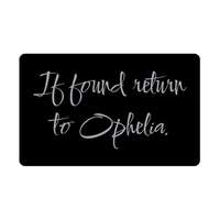 Load image into Gallery viewer, Ophelia Wallet Card for Birthday Christmas - Personalized Custom Name - If Found Return to Ophelia – front view
