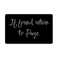 Load image into Gallery viewer, Paige Wallet Card for Birthday Christmas - Personalized Custom Name - If Found Return to Paige – front view
