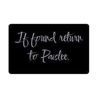 Load image into Gallery viewer, Paislee Wallet Card for Birthday Christmas - Personalized Custom Name - If Found Return to Paislee – front view
